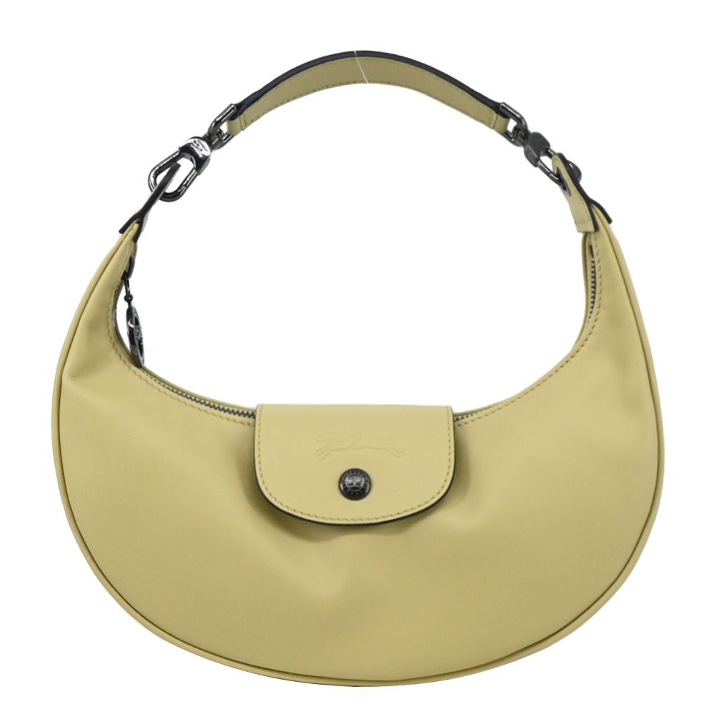 LONGCHAMP LE PLIAGE XTRA系列牛皮半月手提包(小/開心果綠)/平行輸入