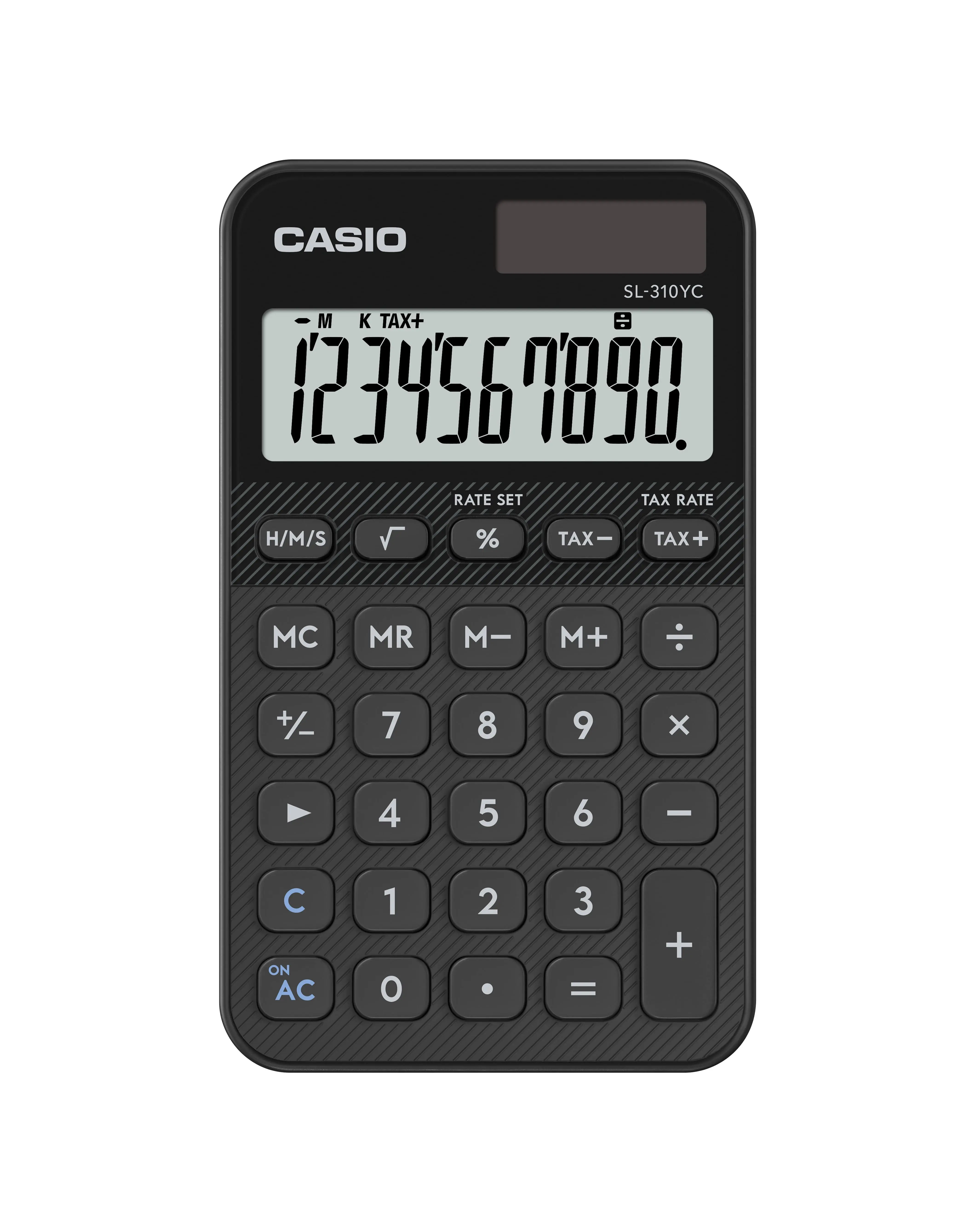 CASIO糖果計算機MINI/ 10位元/ 榴礦黑/ SL-310YC-BK