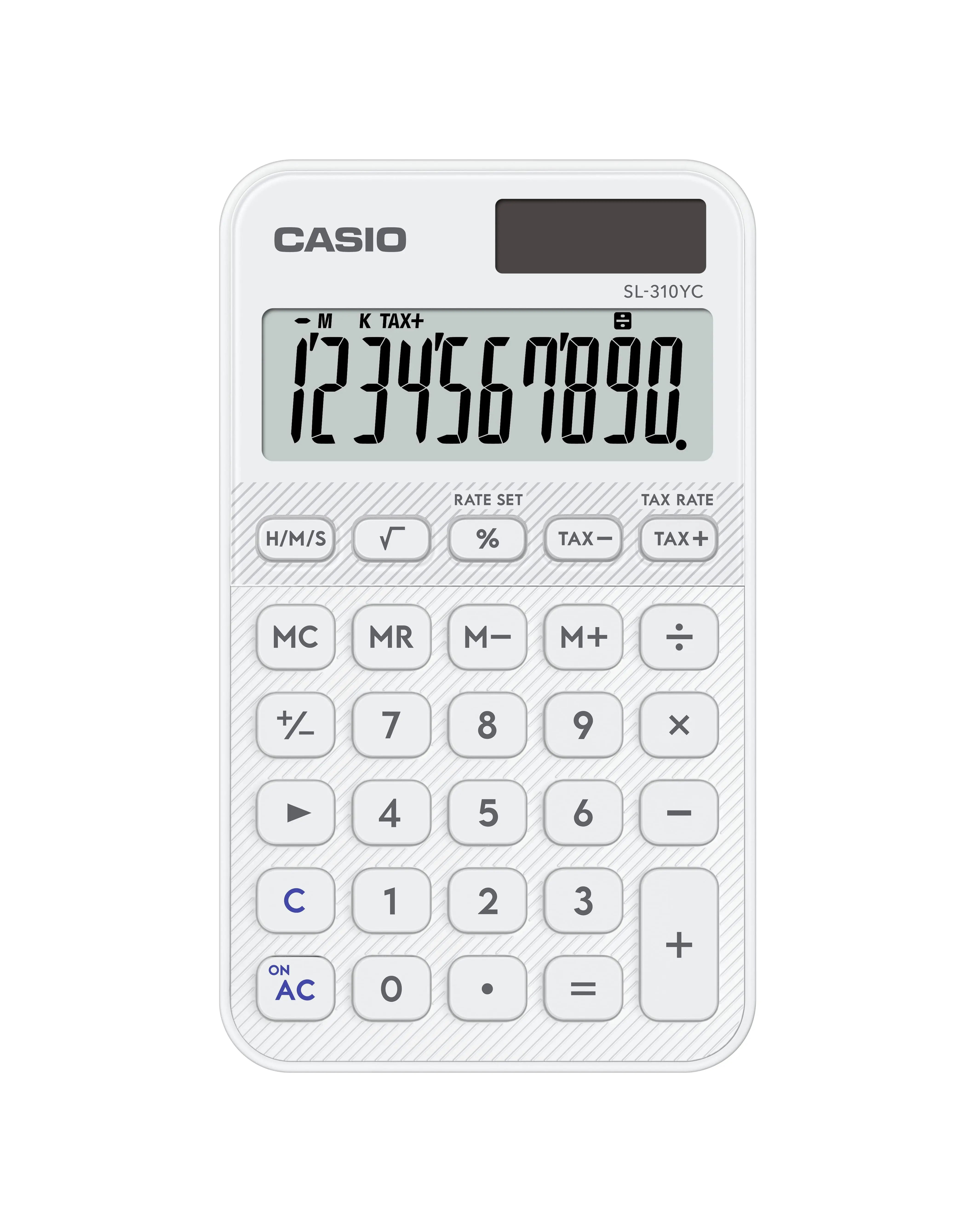 CASIO糖果計算機MINI/ 10位元/ 無色白/ SL-310YC-WE