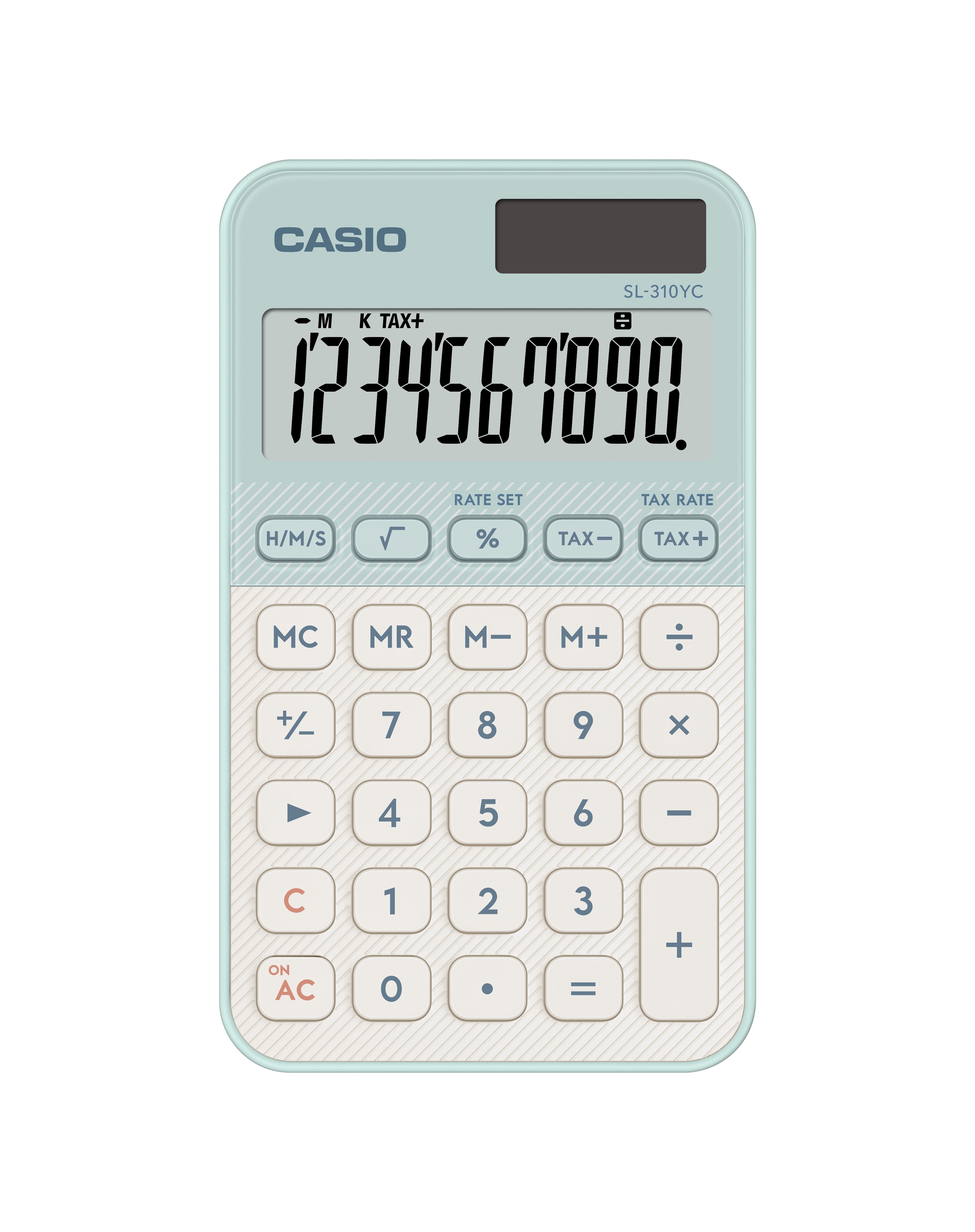 CASIO糖果計算機MINI/ 10位元/ 煙燻綠/ SL-310YC-LG
