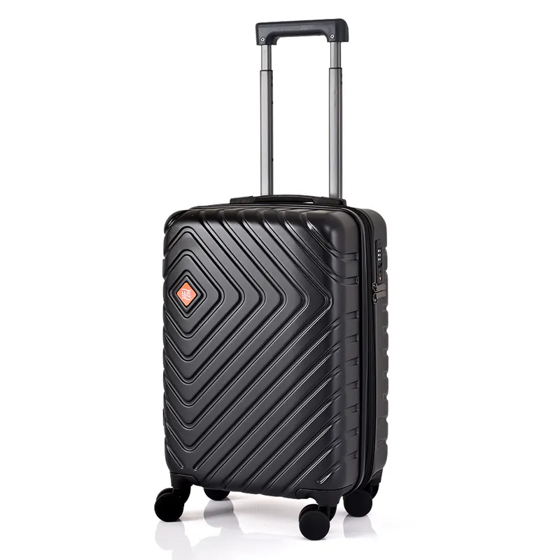 Leadming 極速鋒芒 20吋 防爆拉鍊 耐壓 防刮行李箱/ 曜石黑