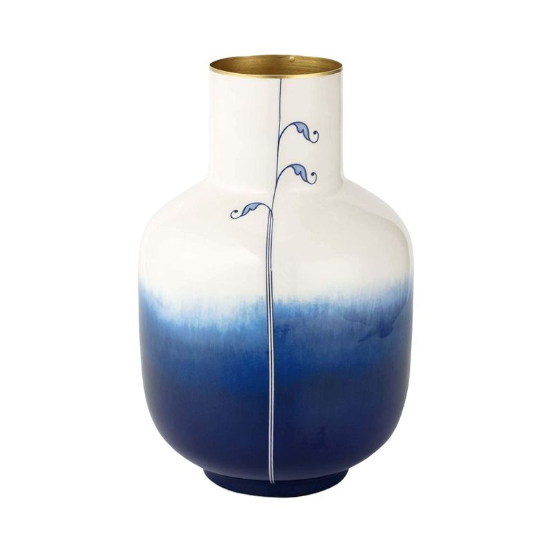 PIP STUDIO The Blue Bird 藍色雙染金屬花瓶 30cm