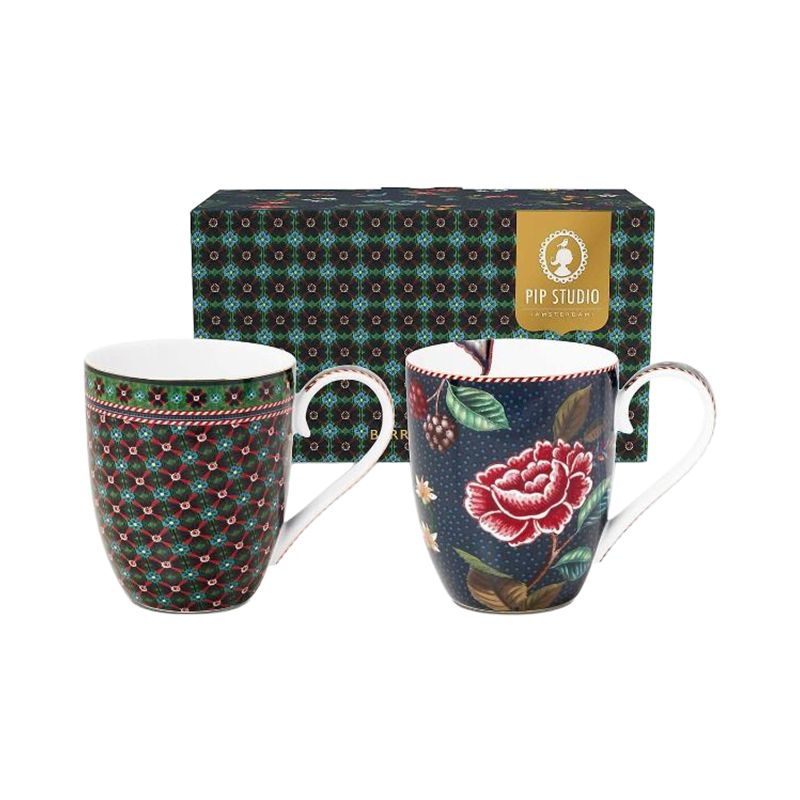 PIP STUDIO Berry Blues XL馬克杯 (二入組)/ 350ml