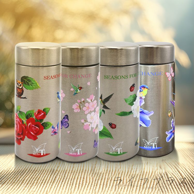milomix純鈦花採輕量杯-200ml-2支/ 混色銷售隨機出貨