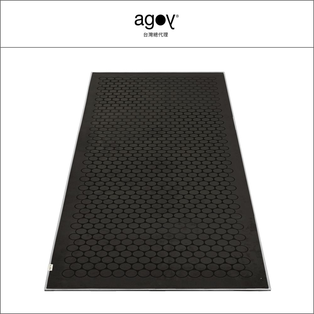 【agoy】瑜伽鋪巾組合  壁虎鋪巾 夜幕圈圈 標準配方+防水袋+大地瑜伽墊6mm(隨機色)/ 石墨灰