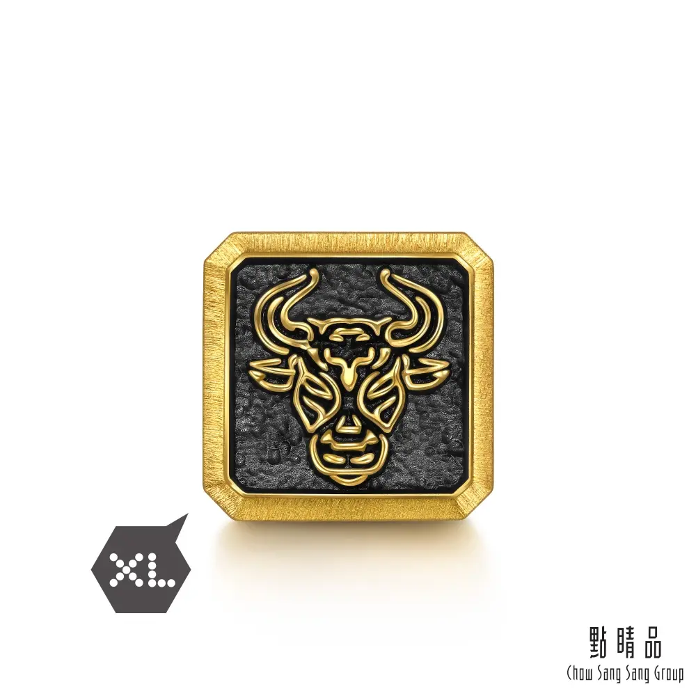 點睛品 Charme XL 十二生肖-牛 黃金串珠