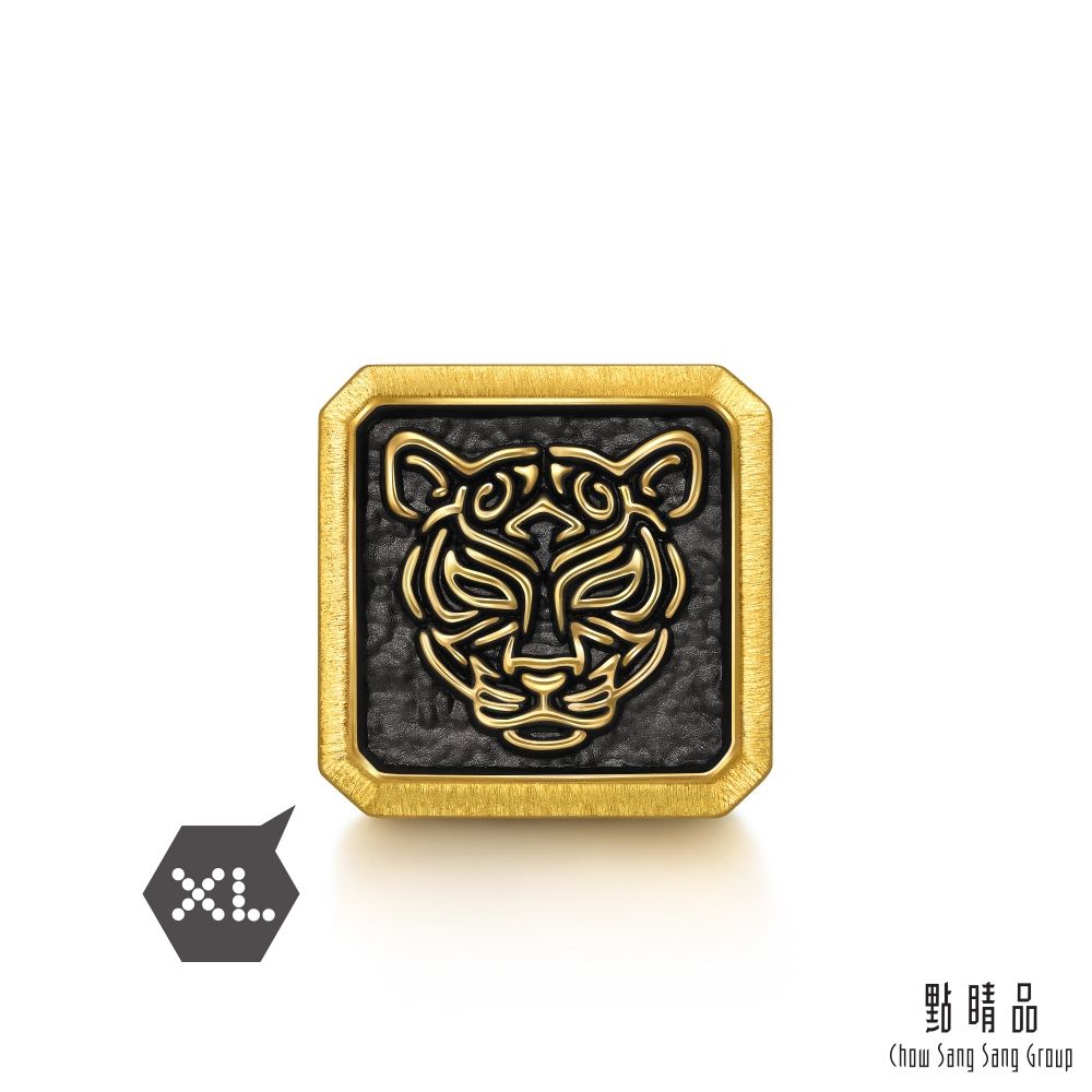 點睛品 Charme XL 十二生肖-虎 黃金串珠
