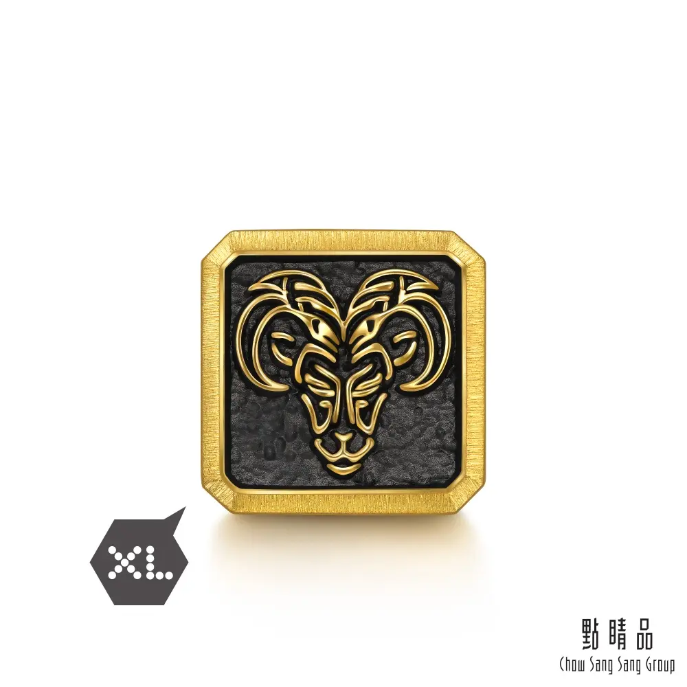 點睛品 Charme XL 十二生肖-羊 黃金串珠
