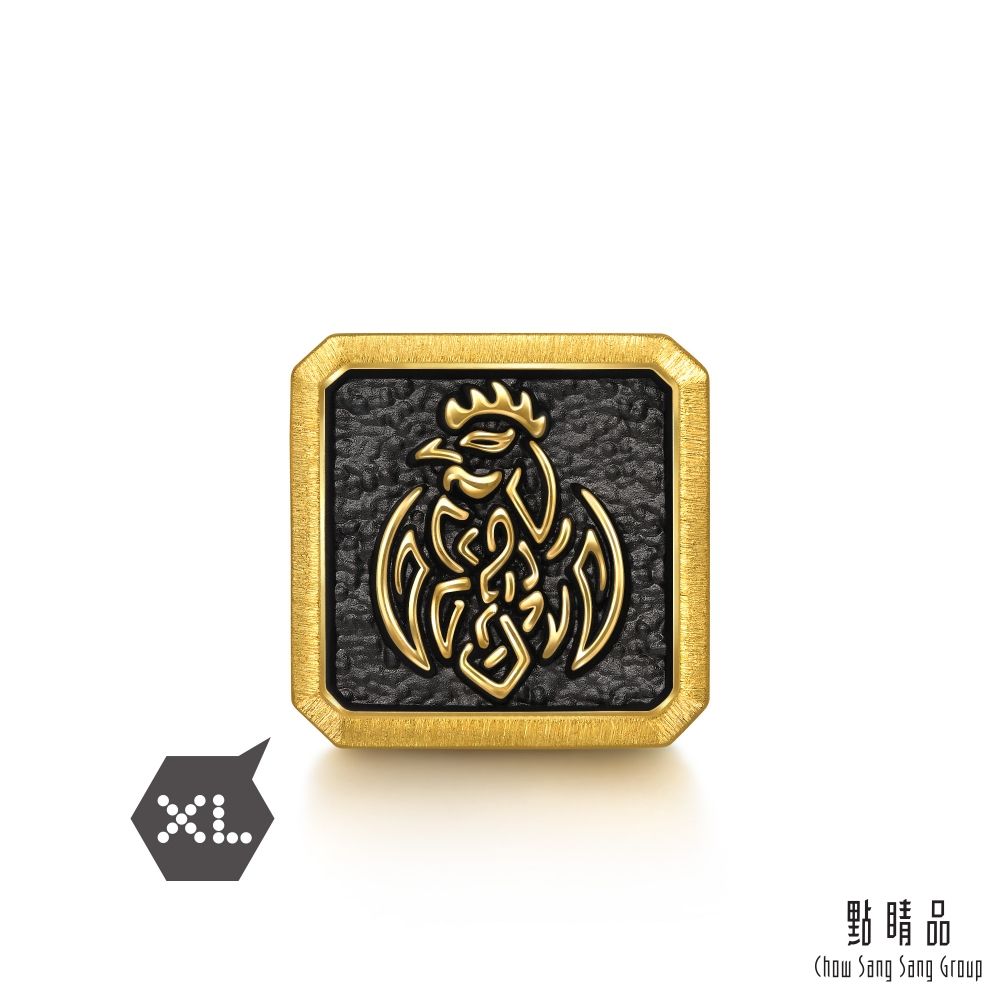 點睛品 Charme XL 十二生肖-雞 黃金串珠