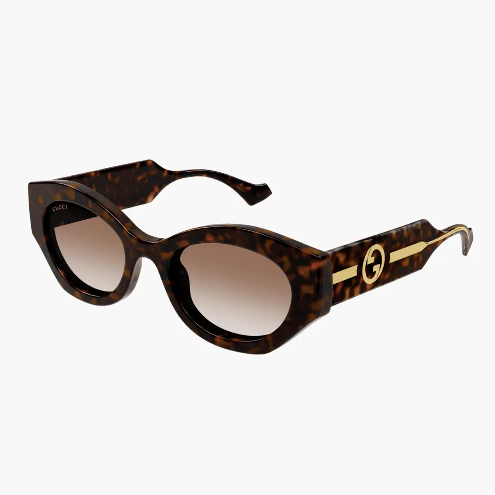 GUCCI｜GG1553S-002 橢圓膠框太陽眼鏡/ 公司貨