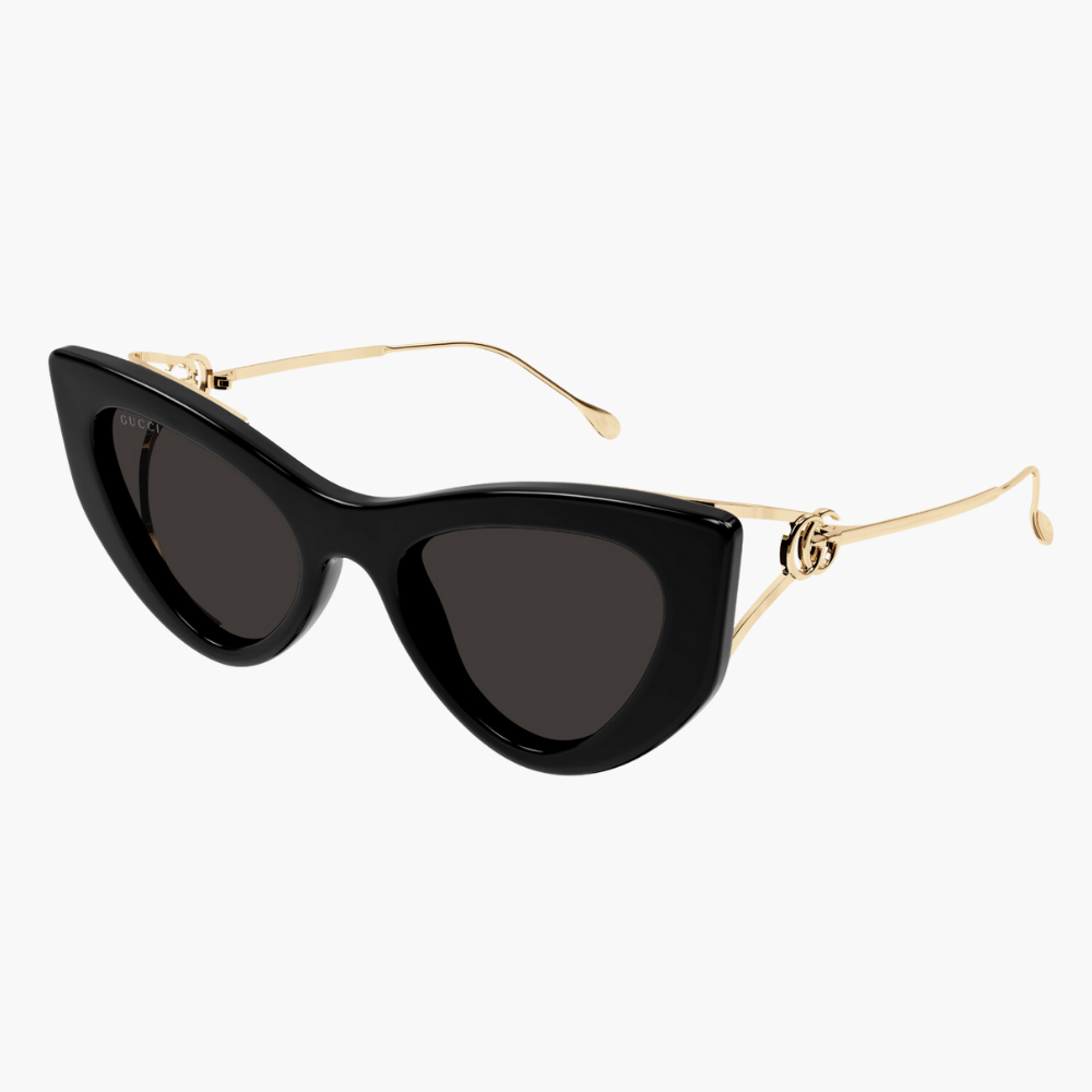 GUCCI｜GG1565S-001 前衛貓眼膠框太陽眼鏡/ 公司貨