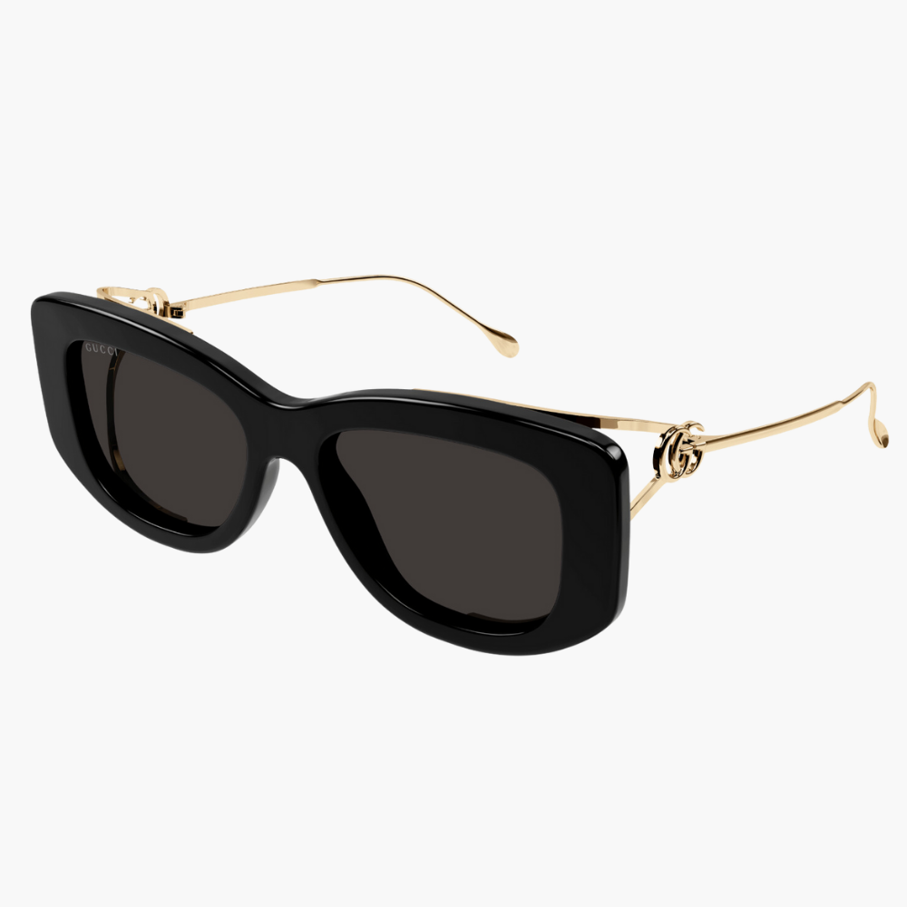 GUCCI｜GG1566S-001 復古蝶形膠框太陽眼鏡/ 公司貨