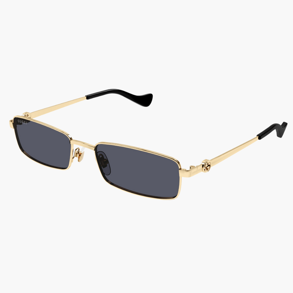 GUCCI｜GG1600S-001 復古方形金屬框太陽眼鏡/ 公司貨