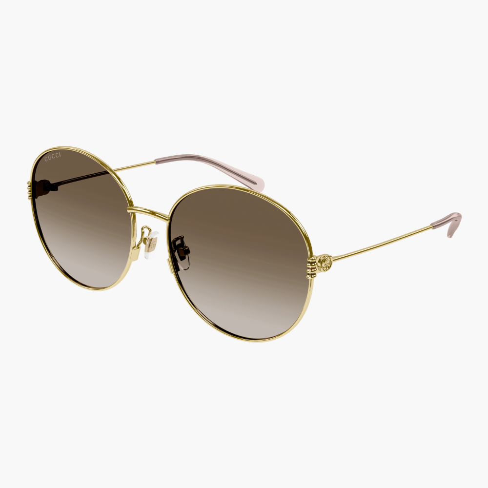 GUCCI｜GG1281SK-002 圓形金屬太陽眼鏡/ 公司貨