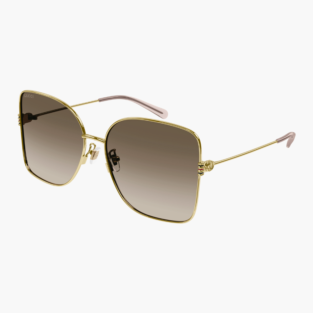 GUCCI｜GG1282SA-003 方形金屬太陽眼鏡/ 公司貨