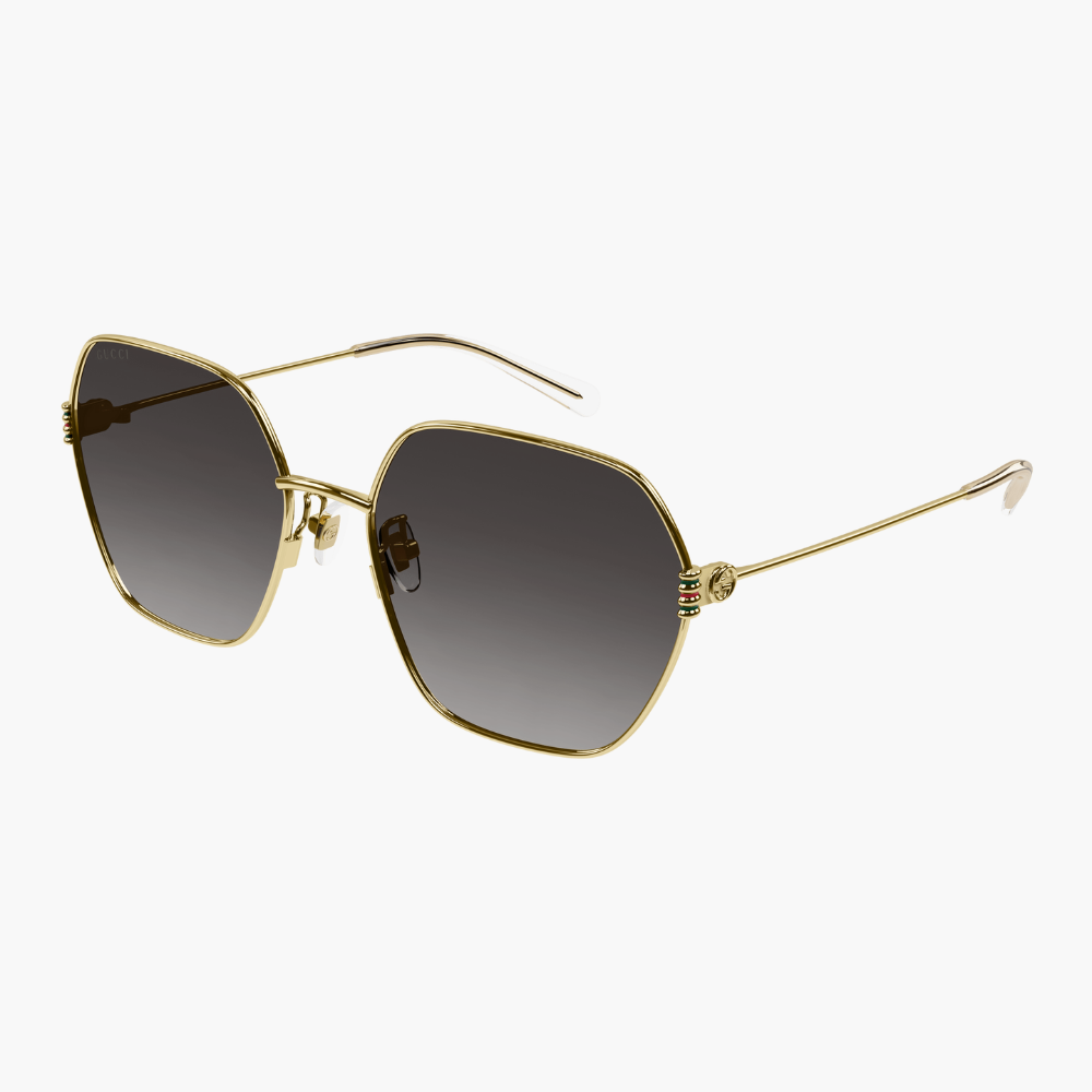 GUCCI｜GG1285SA-001 六角形金屬太陽眼鏡/ 公司貨