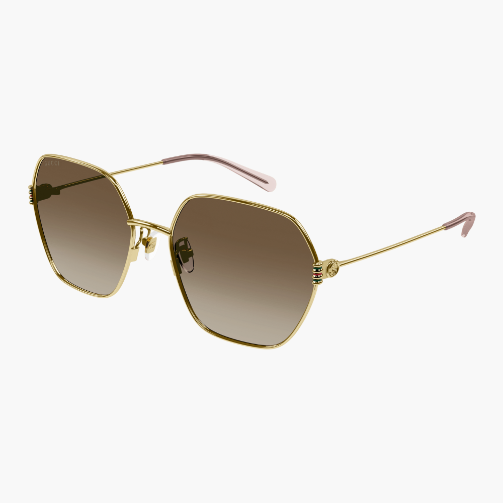 GUCCI｜GG1285SA-002 六角形金屬太陽眼鏡/ 公司貨