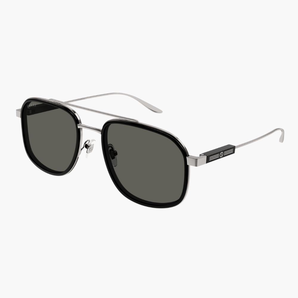 GUCCI｜GG1310S-001 雙槓金屬太陽眼鏡/ 公司貨
