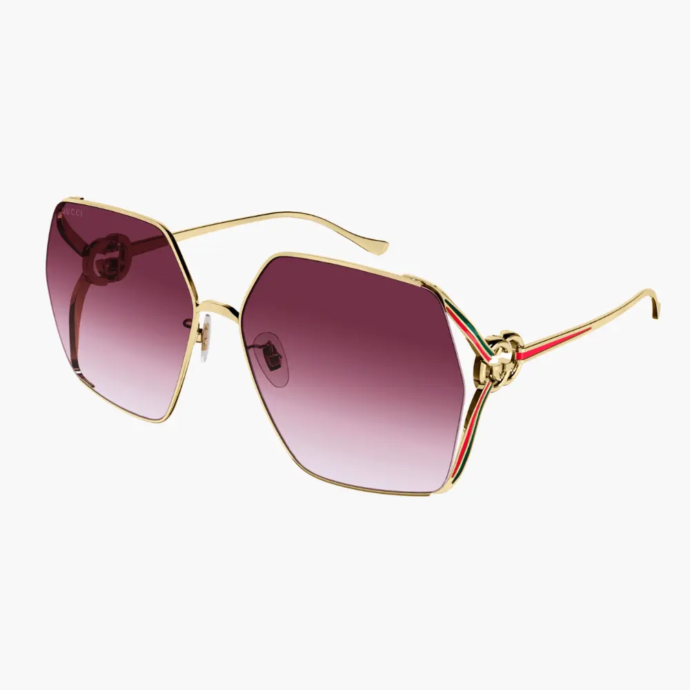GUCCI｜GG1322SA-003 多邊形金屬太陽眼鏡/ 公司貨