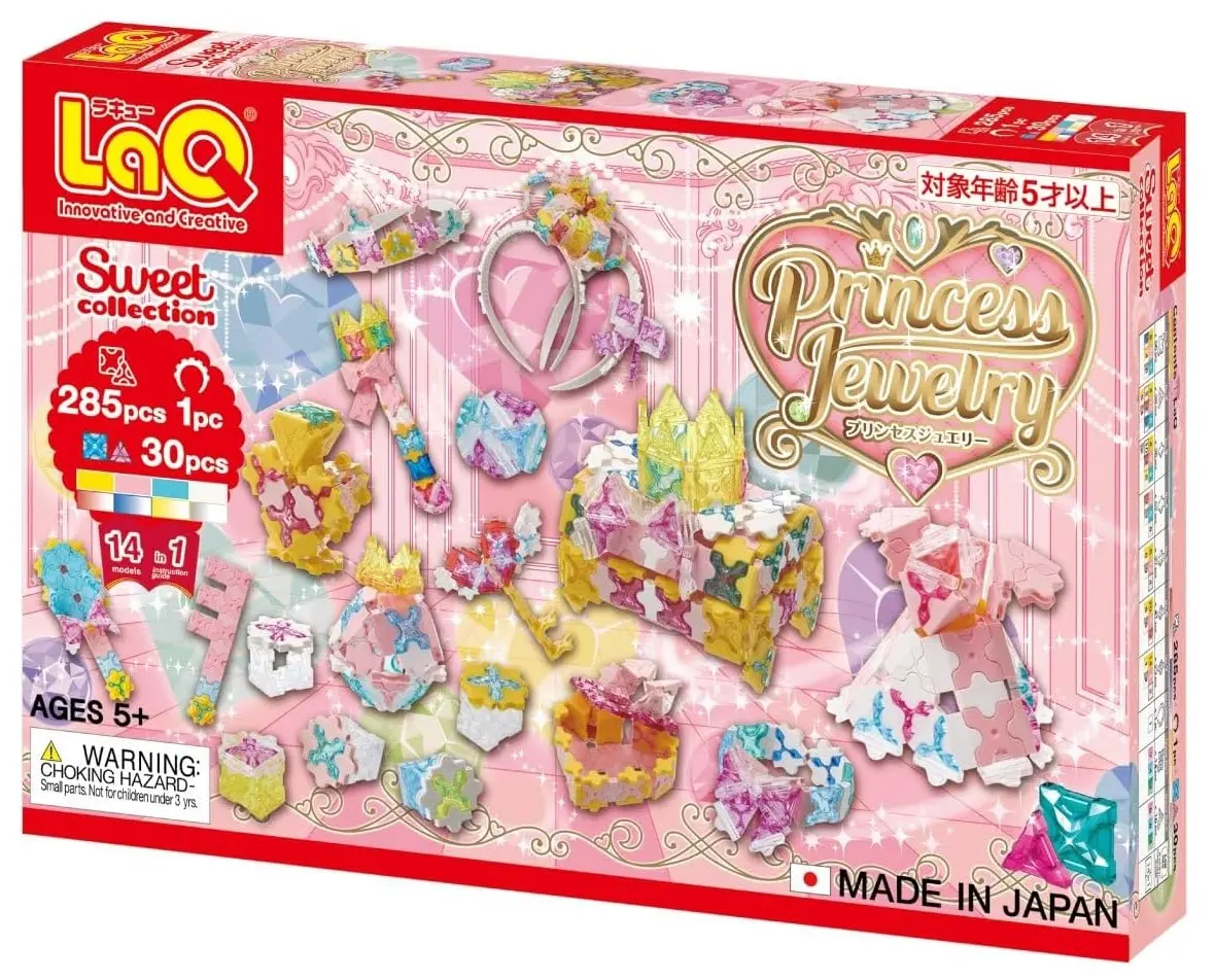 變身可愛公主➤LaQ公主珠寶/ 285pcs+1pcs+30pcs