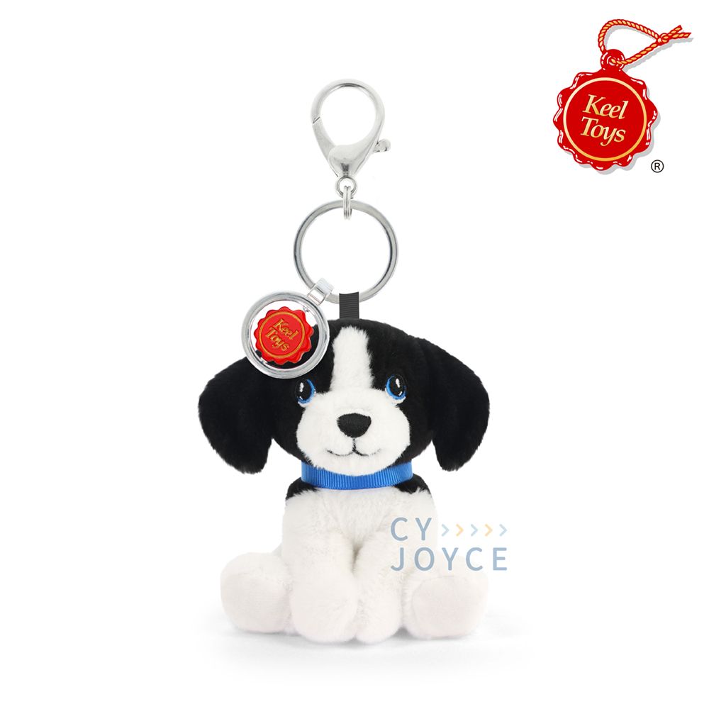 Keel Toys邊境牧羊犬/狗吊飾/鑰匙圈