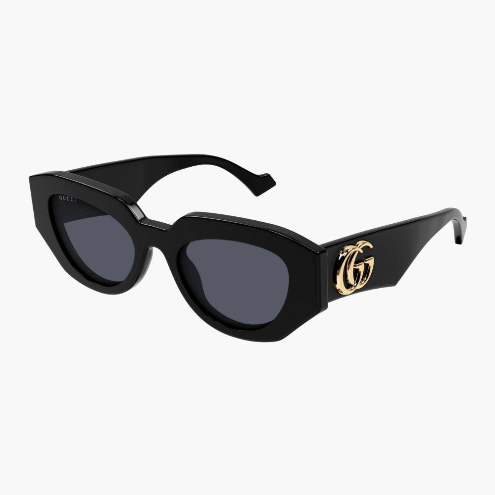 GUCCI｜GG1421S-001 貓眼膠框太陽眼鏡/ 公司貨