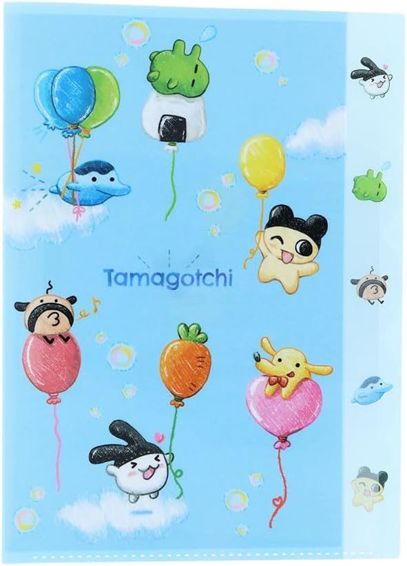 日本 sun-star Tamagotchi塔麻歌子 5層造型資料夾/ 氣球