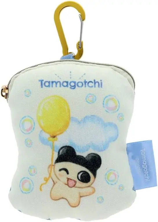 日本 sun-star Tamagotchi塔麻歌子 鎖扣迷你收納包/ 氣球
