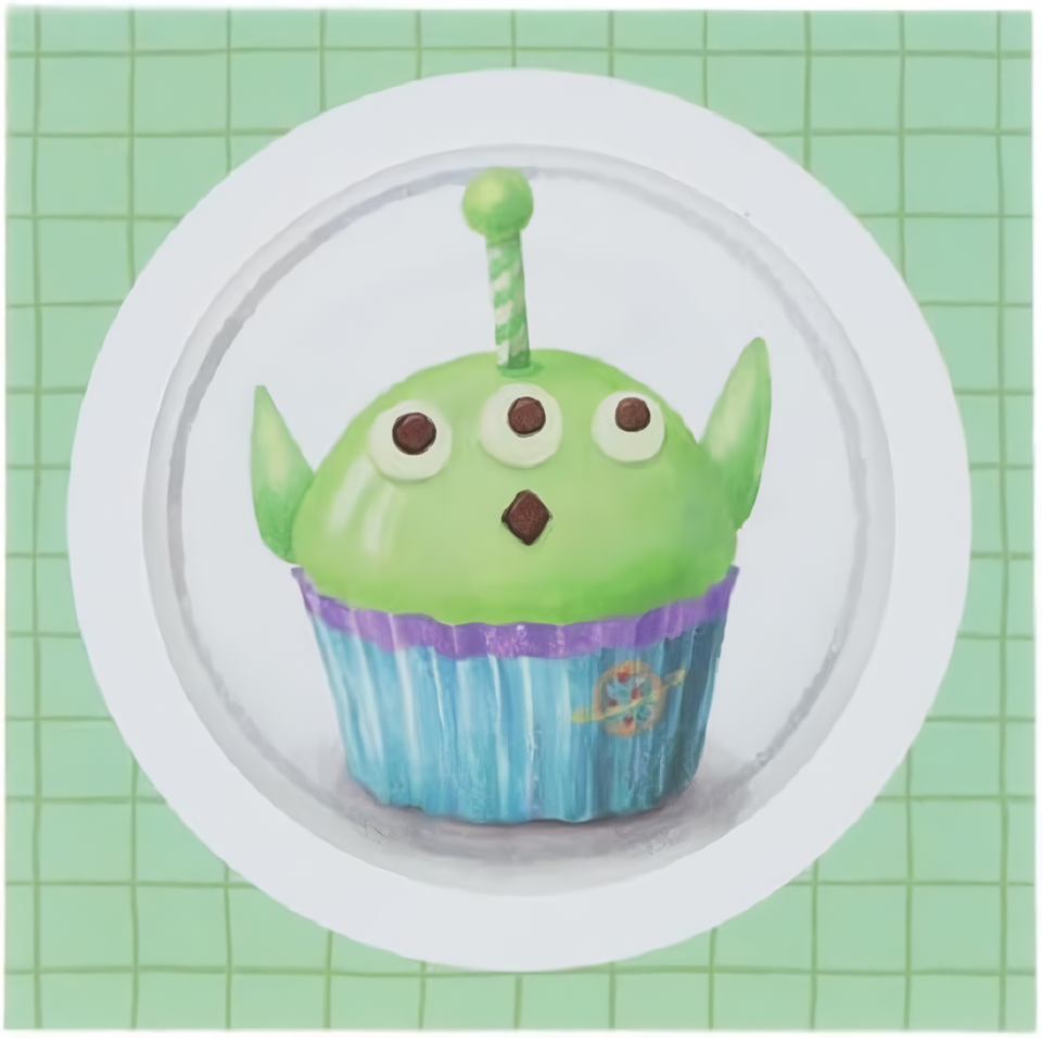 日本 sun-star 迪士尼 軟綿綿麵包方形便條紙/ 三眼怪