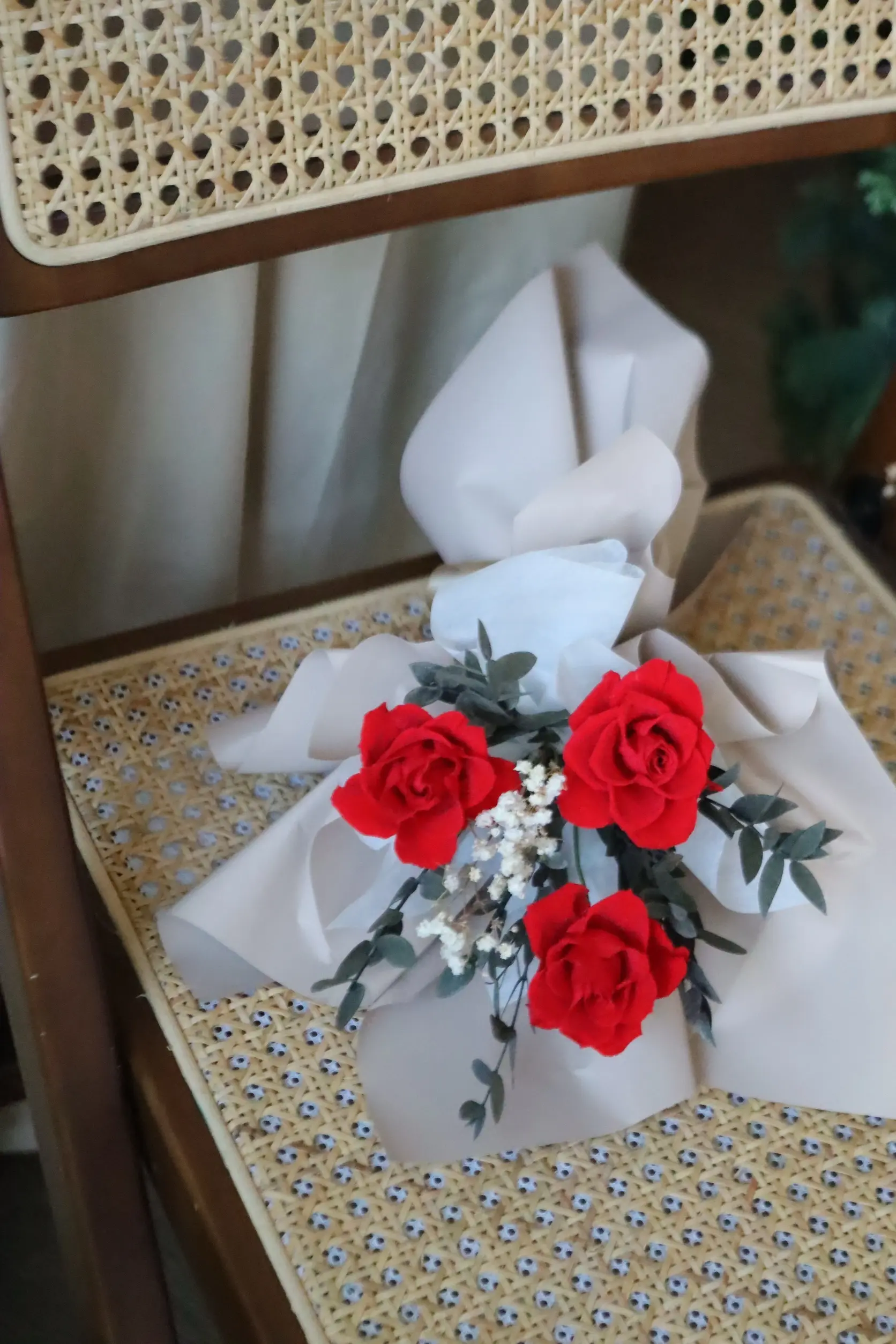 時葳花園永生紅玫瑰花束