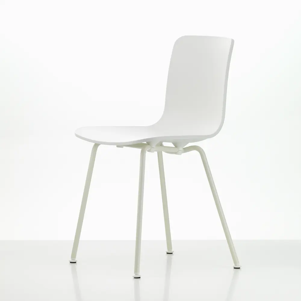 北歐櫥窗/Vitra HAL RE Tube 金腳好椅(棉花白坐面、象牙白椅腳)