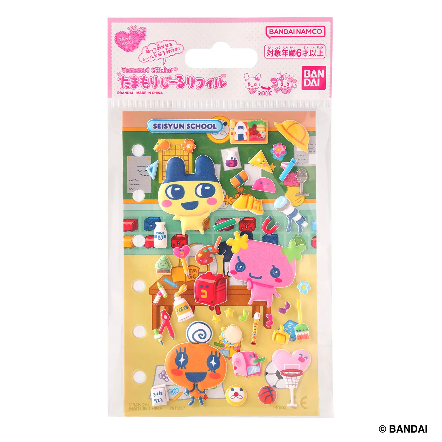 Tamagotchi塔麻歌子貼紙包/ 青春校園