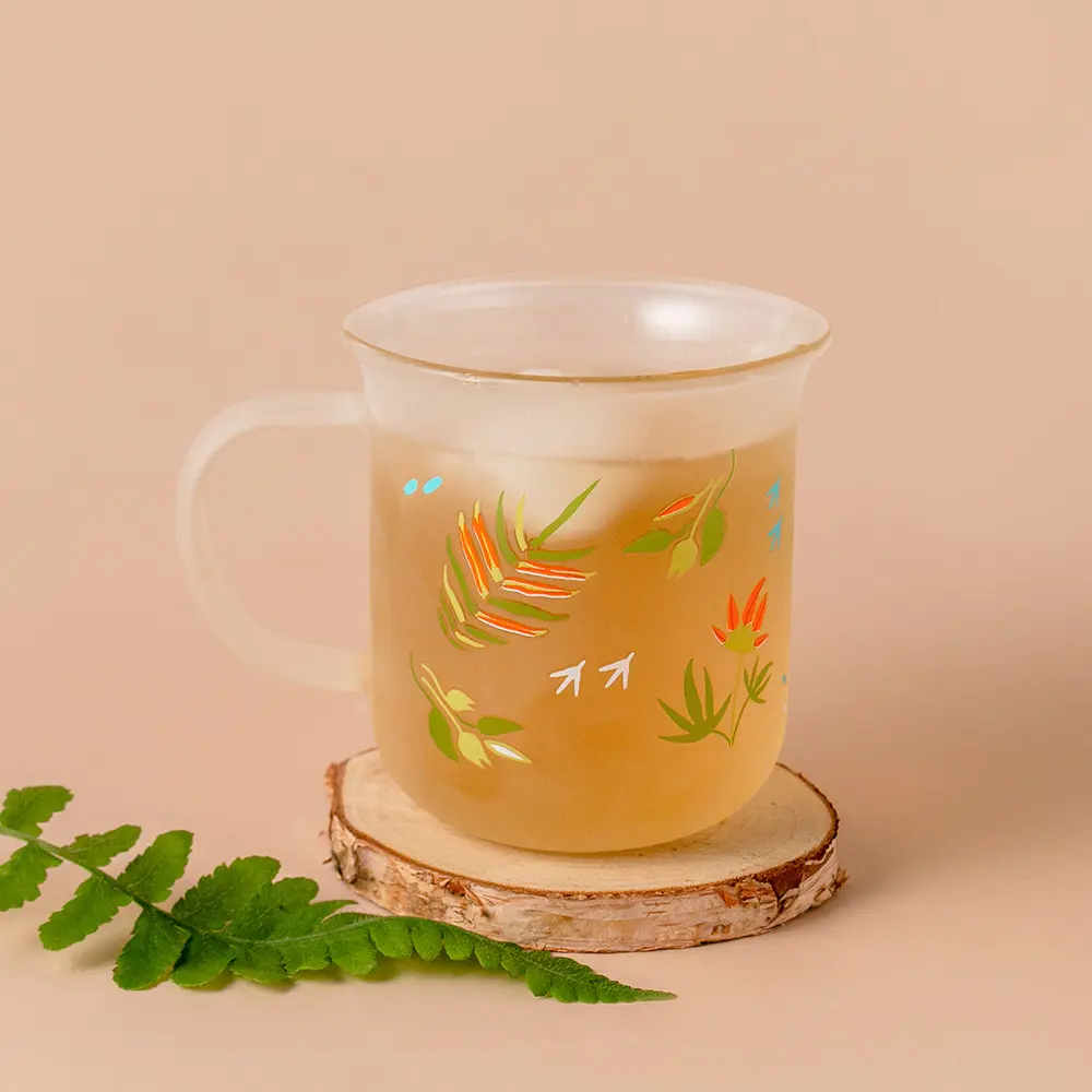 好玻GOODGLAS臺灣特有種霧面變色玻璃杯/ 臺灣森蕨/ 300ml