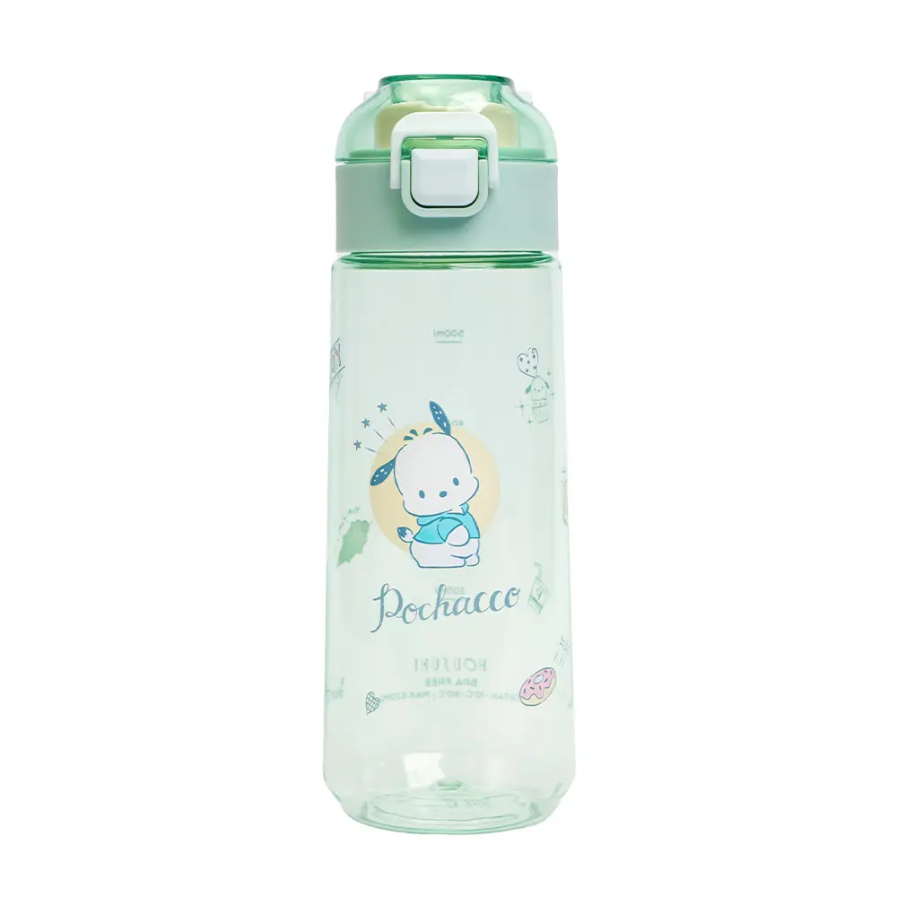HOUSUXI三麗鷗帕恰狗Tritan彈蓋水瓶/ 620ml