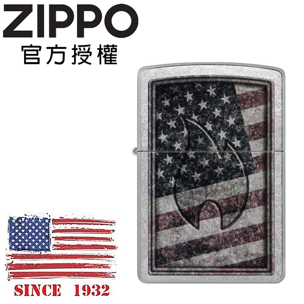 ZIPPO 美國火焰旗幟防風打火機 / 美國設計款