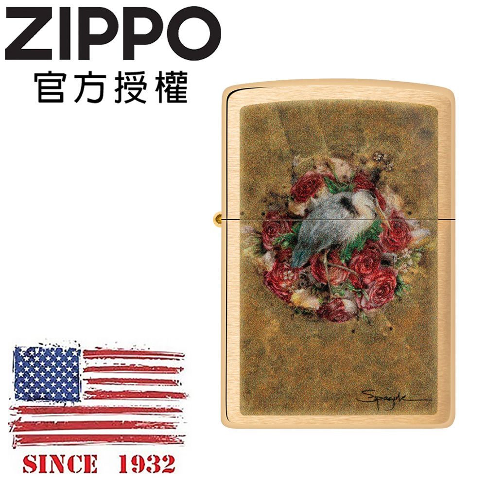 ZIPPO Spazuk花環之鳥防風打火機 / 美國設計款