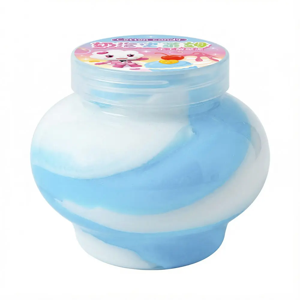奶泡史萊姆/ 白藍色