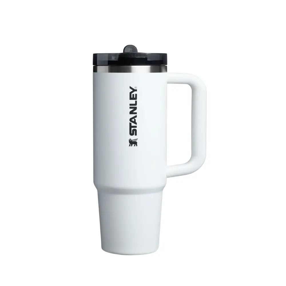STANLEY防漏吸管隨手杯/ 0.88L/ 石灰白