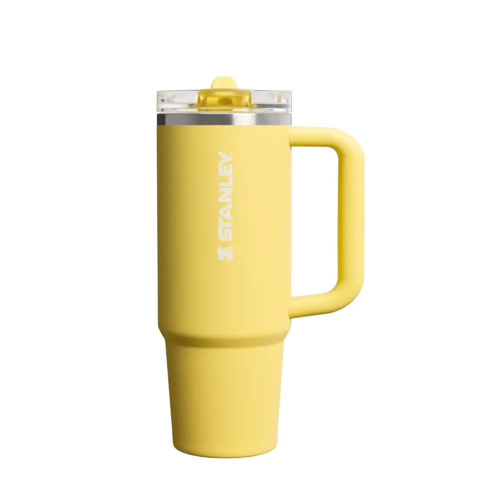STANLEY防漏吸管隨手杯/ 0.88L/ 金盞黃