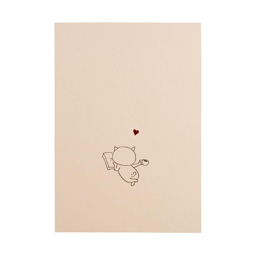 日本7 days cards明信片/ 貓/ 愛心
