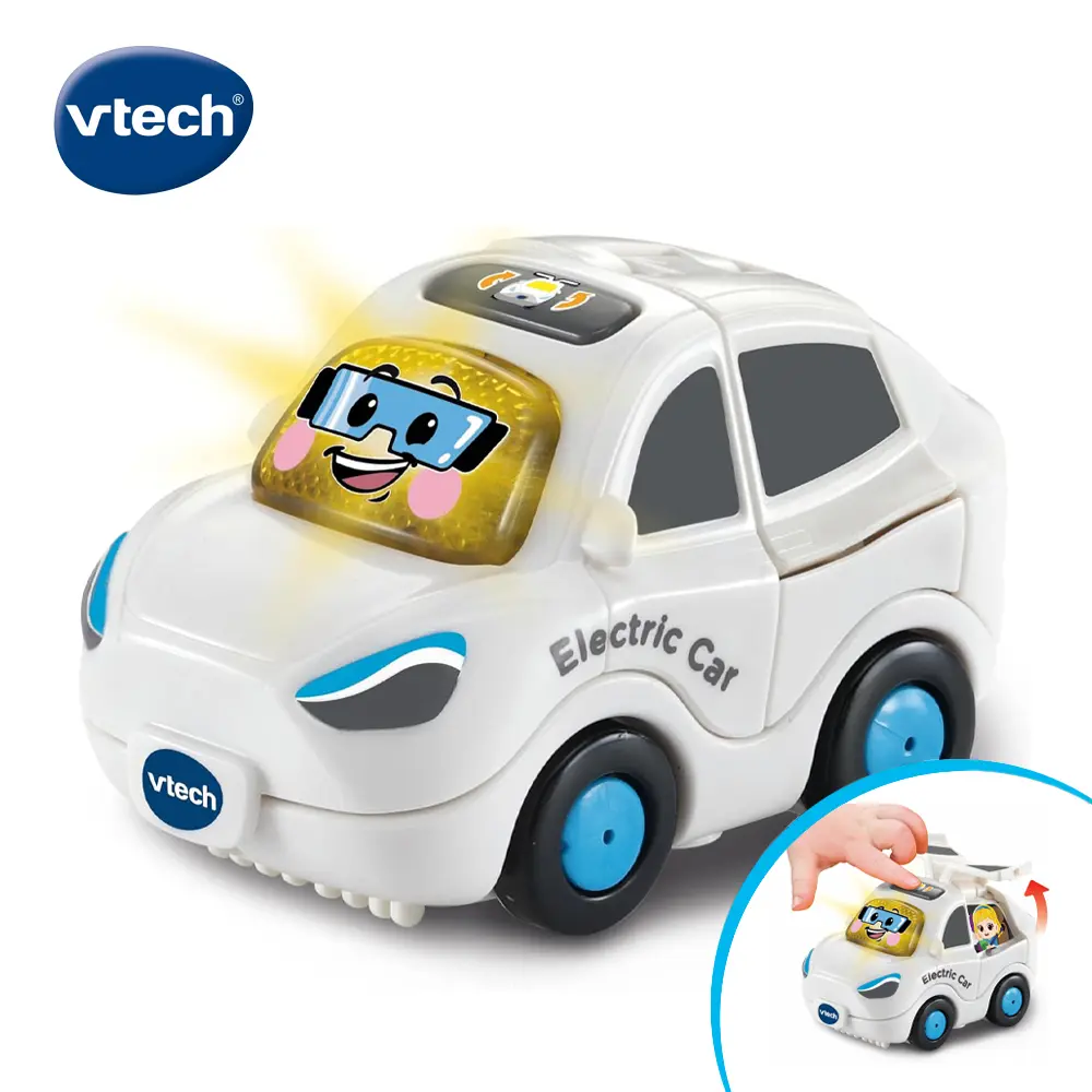 vtech嘟嘟聲光互動車/ 電動車