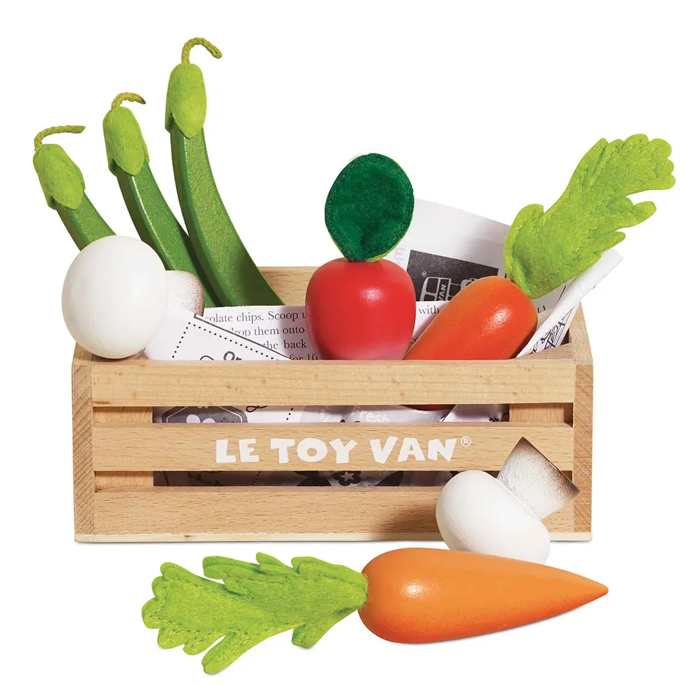 Le Toy Van角色扮演/ 新鮮蔬菜盒木質玩具組/ TV182