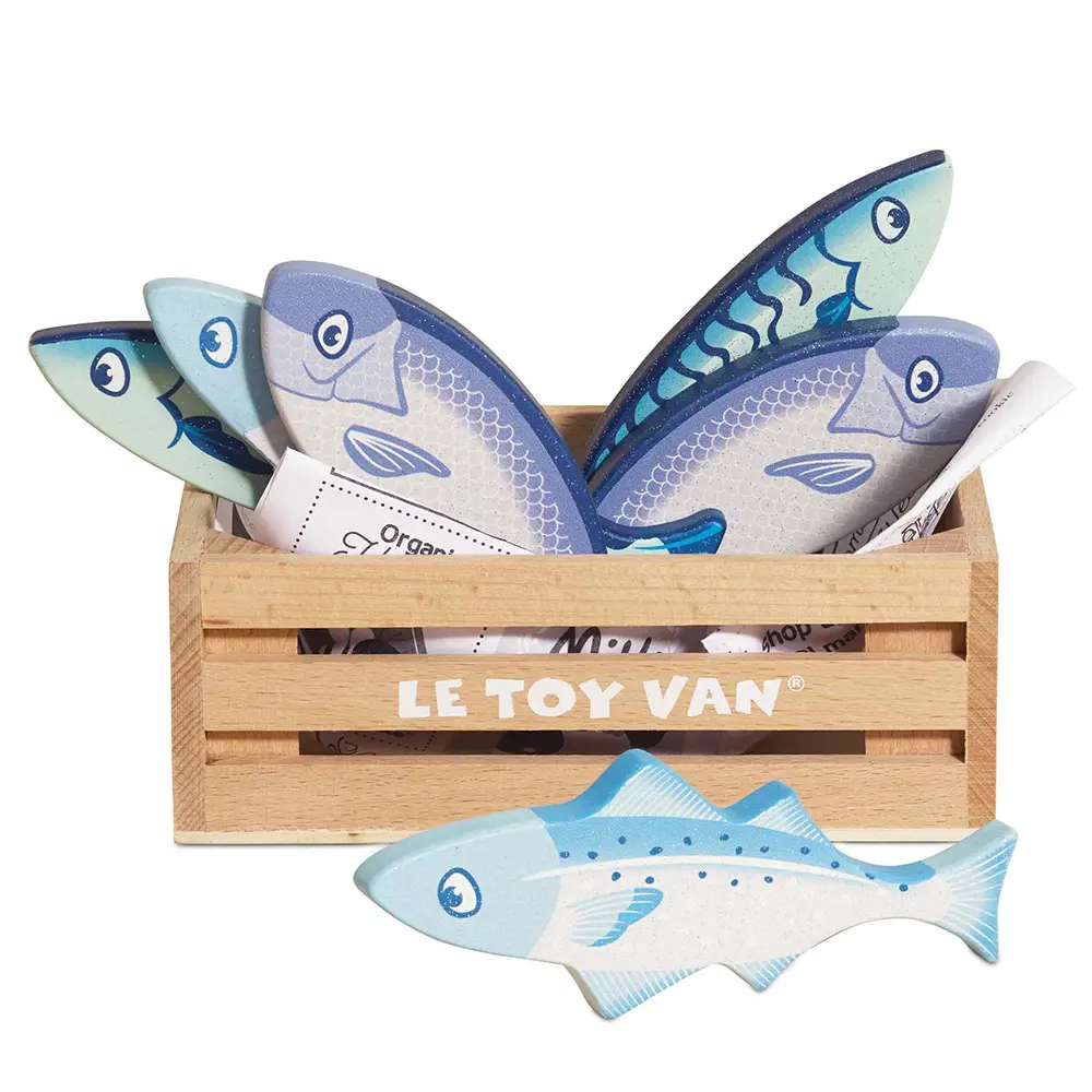 Le Toy Van角色扮演/ 鮮魚盒木質玩具組/ TV184