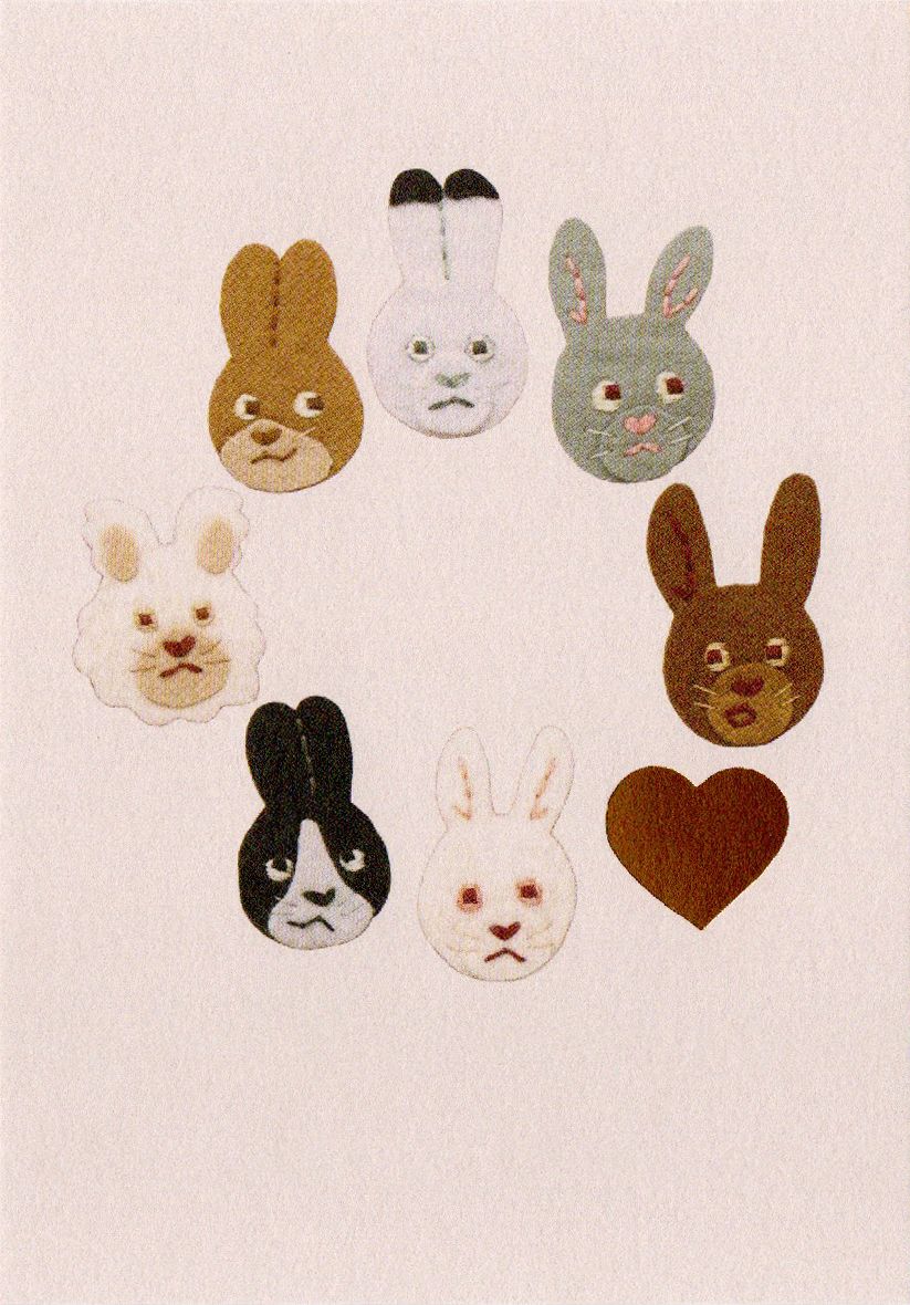 【誠品獨家】日本 7 days cards 新年明信片/ 7隻兔子