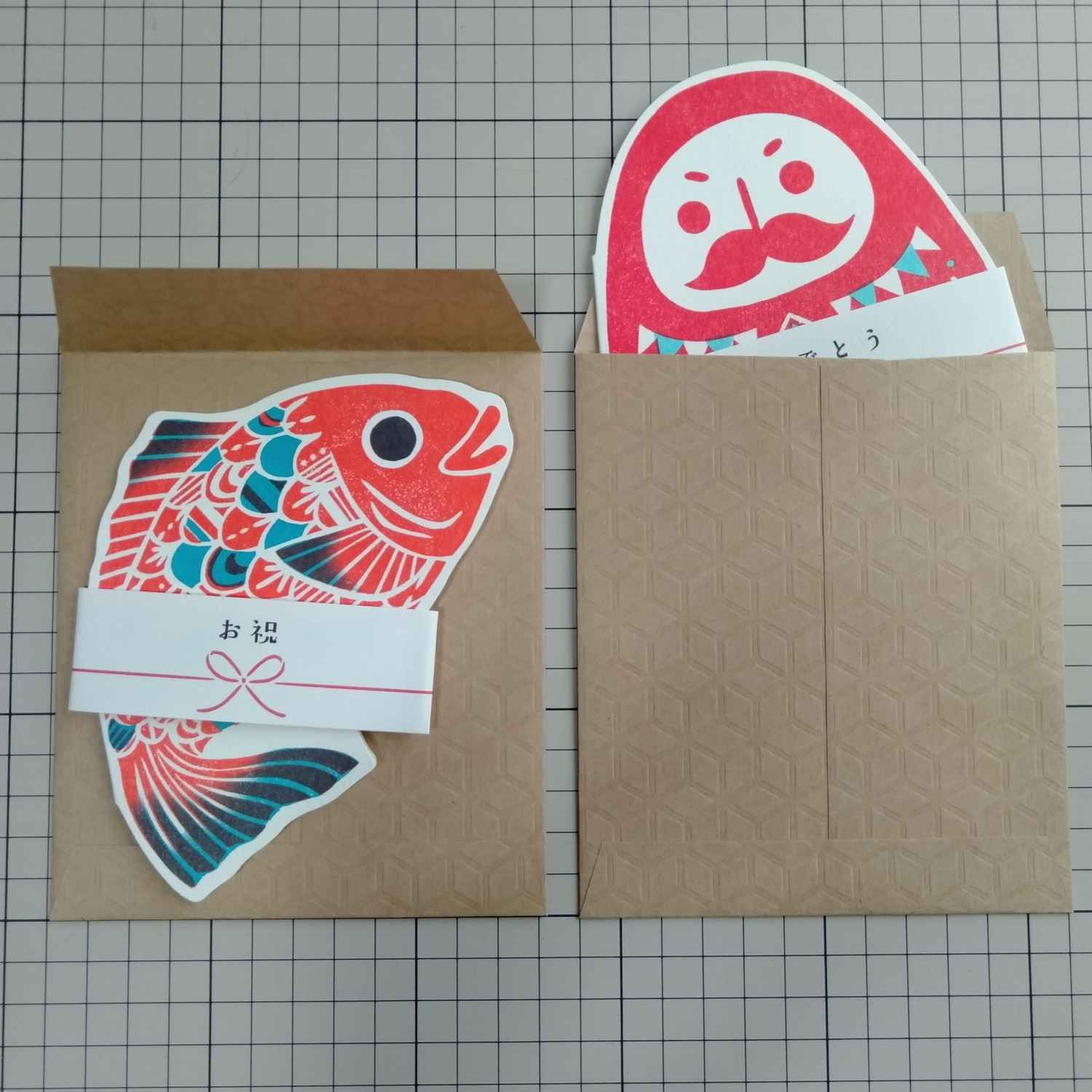 日本梅屋緣起物造型萬用卡/ 鯛