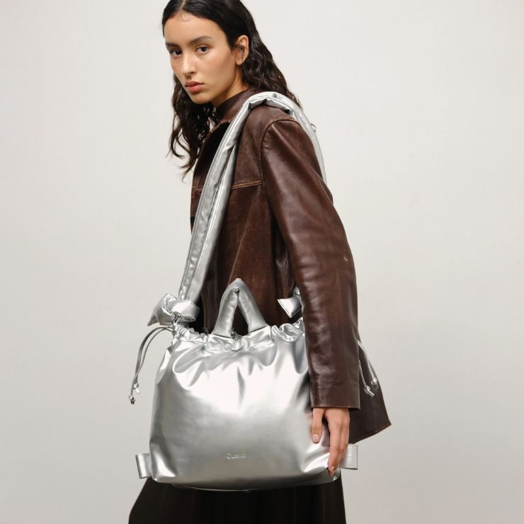 西班牙ÖLEND植鞣皮革斜背包/ Ona Vegan Leather Bag/ 銀