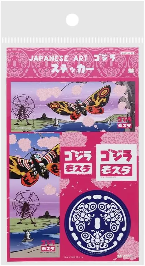 日本 sun-star 哥吉拉 貼紙/ 和風/ 摩斯拉