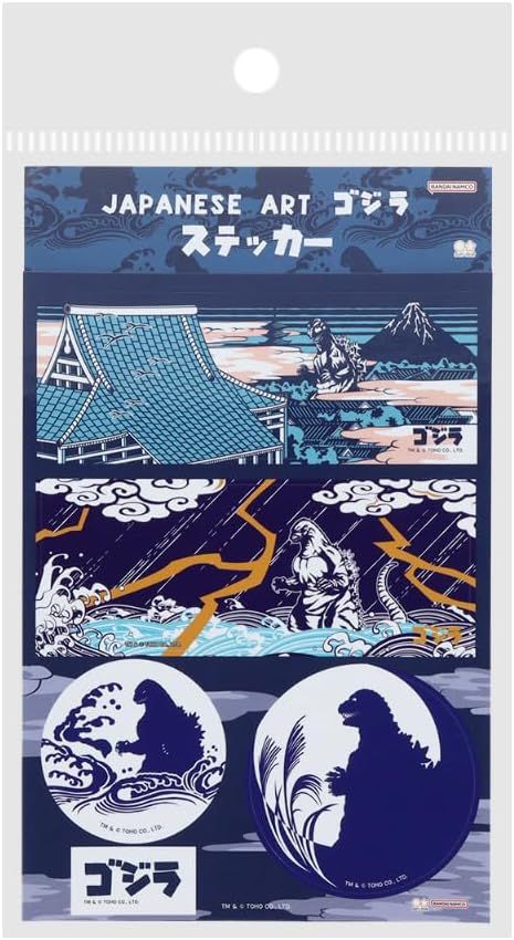 日本 sun-star 哥吉拉 貼紙/ 和風/ 哥吉拉