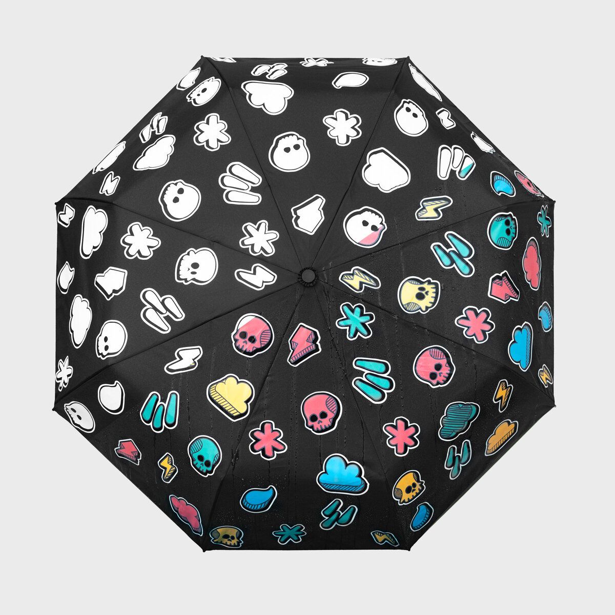 英國 suck UK 天氣圖樣遇水變色雨傘