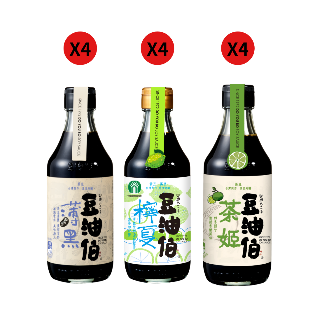 【豆油伯】風味醬油箱購組